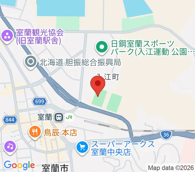 栗林商会アリーナの地図