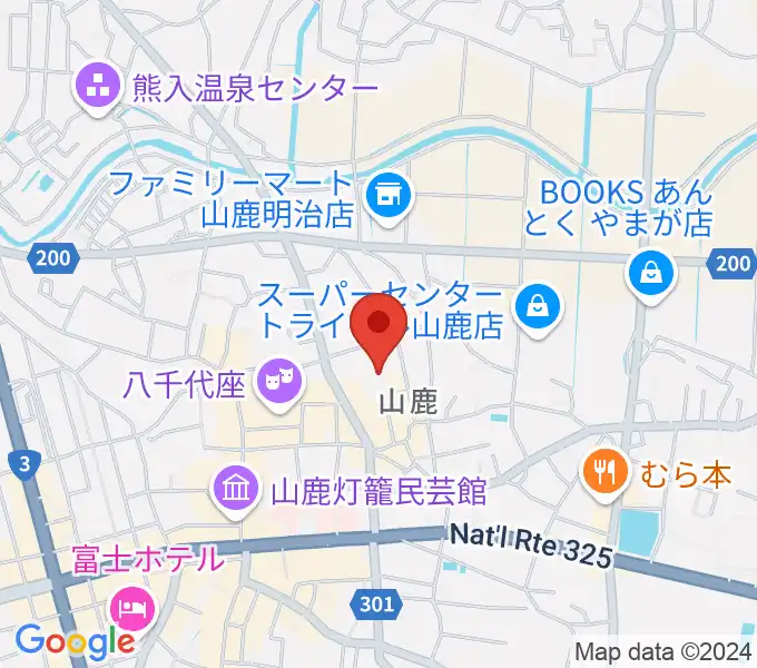 山鹿市民交流センターの地図