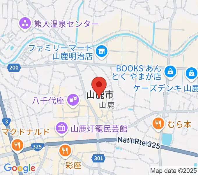 山鹿市民交流センターの地図