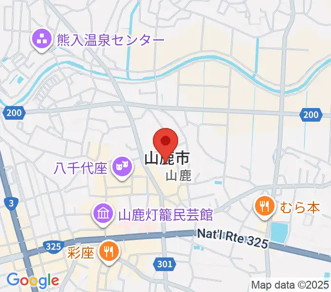 山鹿市民交流センターの地図
