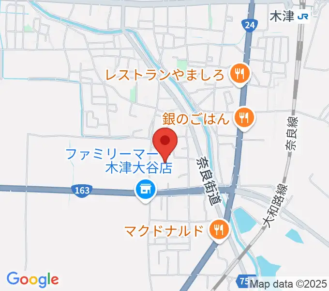 木津川市中央交流会館（いずみホール）の地図