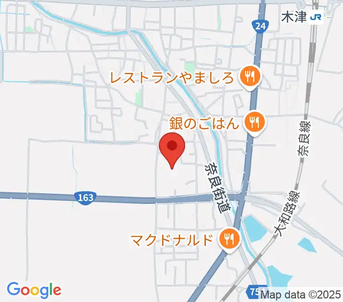 木津川市中央交流会館（いずみホール）の地図