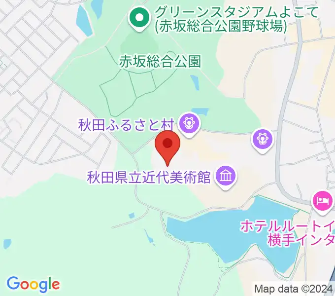 秋田ふるさと村ドーム劇場の地図