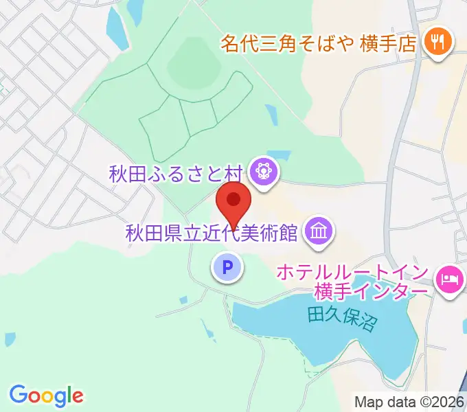 秋田ふるさと村ドーム劇場の地図