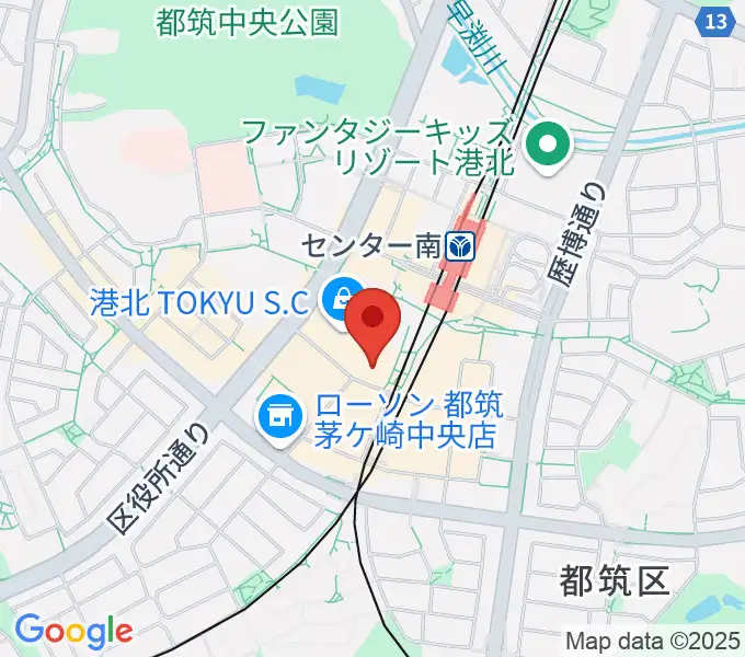 109シネマズ港北の地図