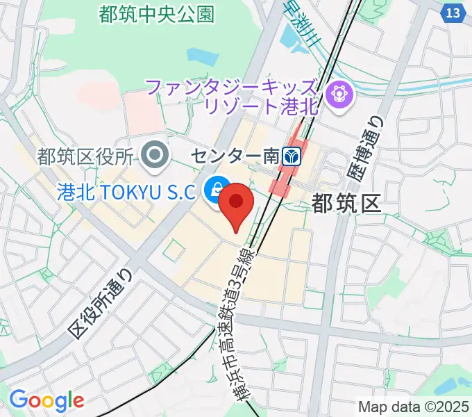 109シネマズ港北の地図