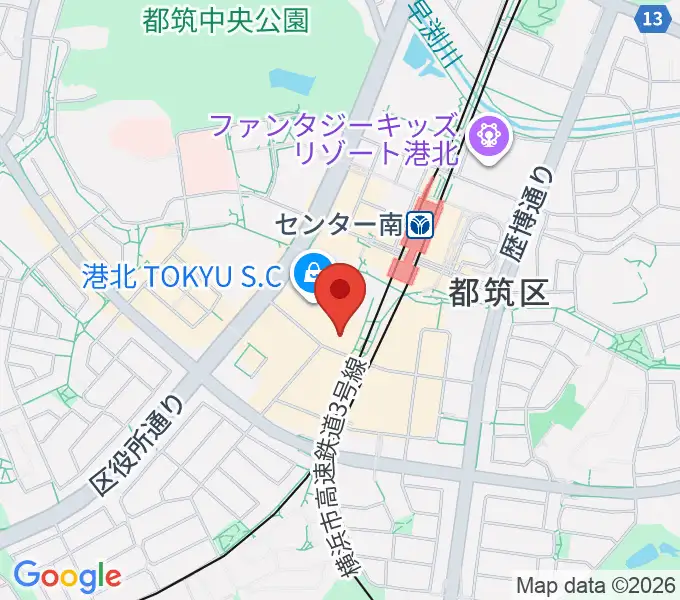 109シネマズ港北の地図