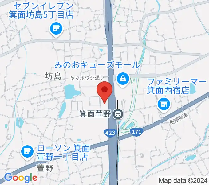 109シネマズ箕面の地図