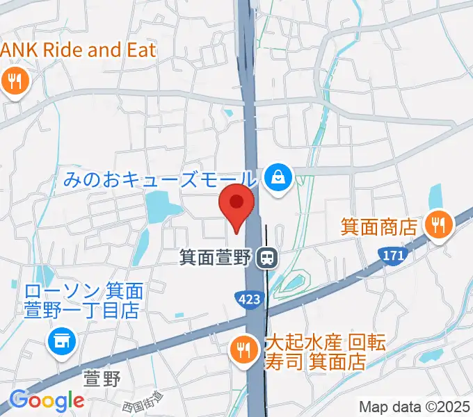 109シネマズ箕面の地図