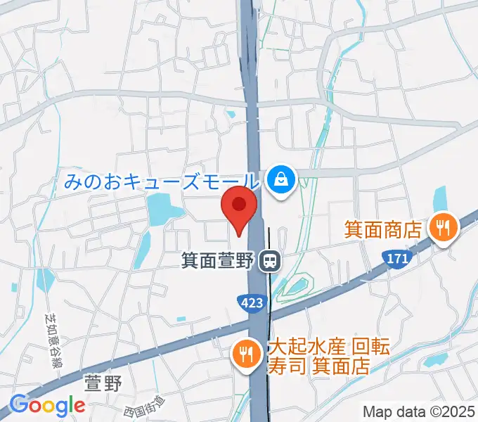 109シネマズ箕面の地図