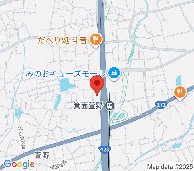 109シネマズ箕面の地図