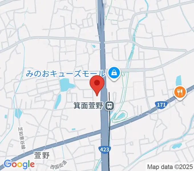 109シネマズ箕面の地図