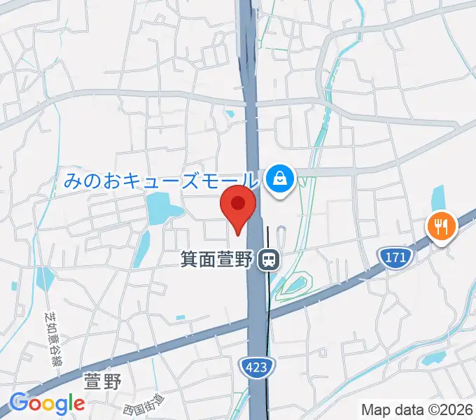 109シネマズ箕面の地図
