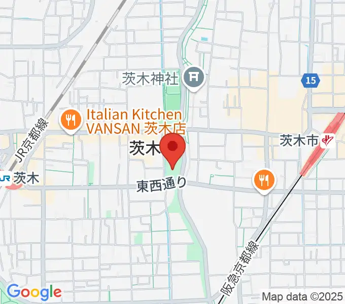 おにクル 茨木市文化子育て複合施設の地図