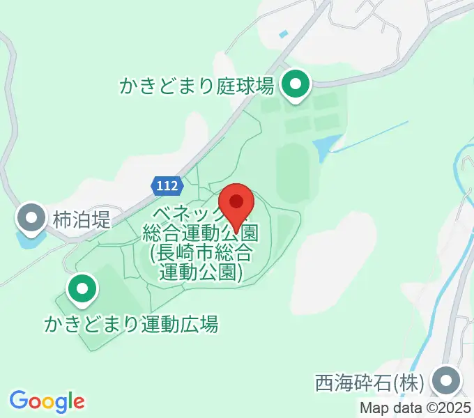 ベネックス総合運動公園陸上競技場の地図