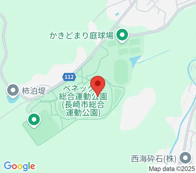 ベネックス総合運動公園陸上競技場の地図