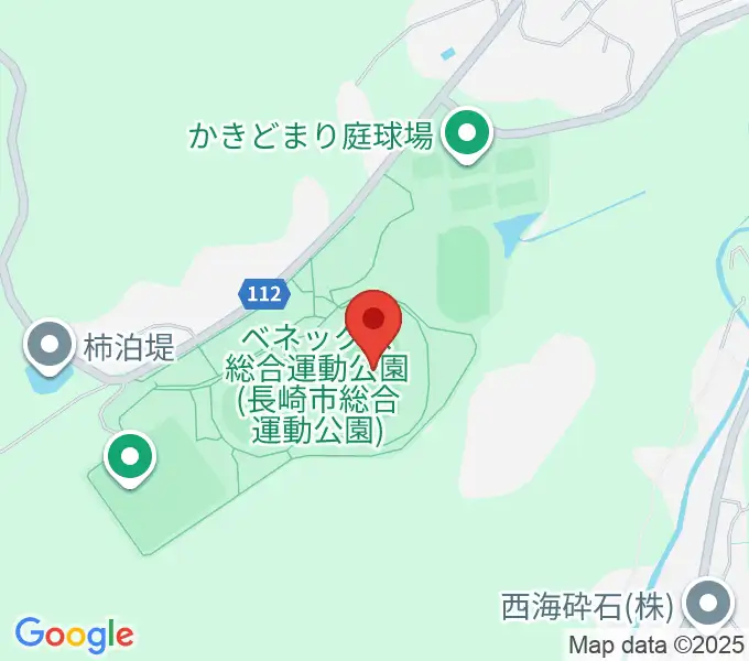 ベネックス総合運動公園陸上競技場の地図