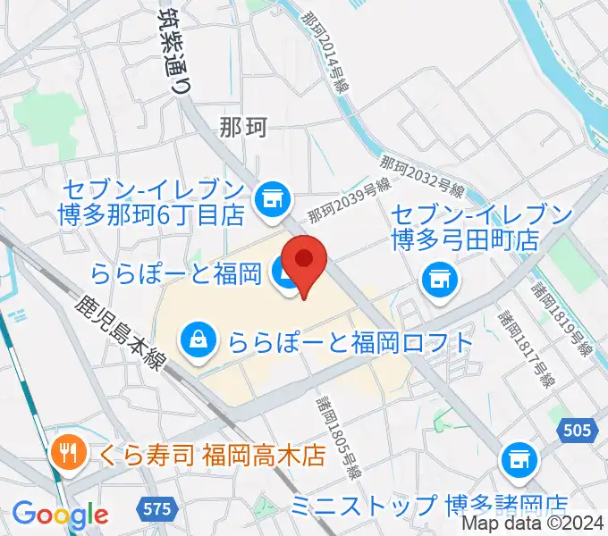 TOHOシネマズららぽーと福岡の地図