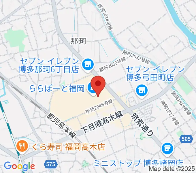 TOHOシネマズららぽーと福岡の地図