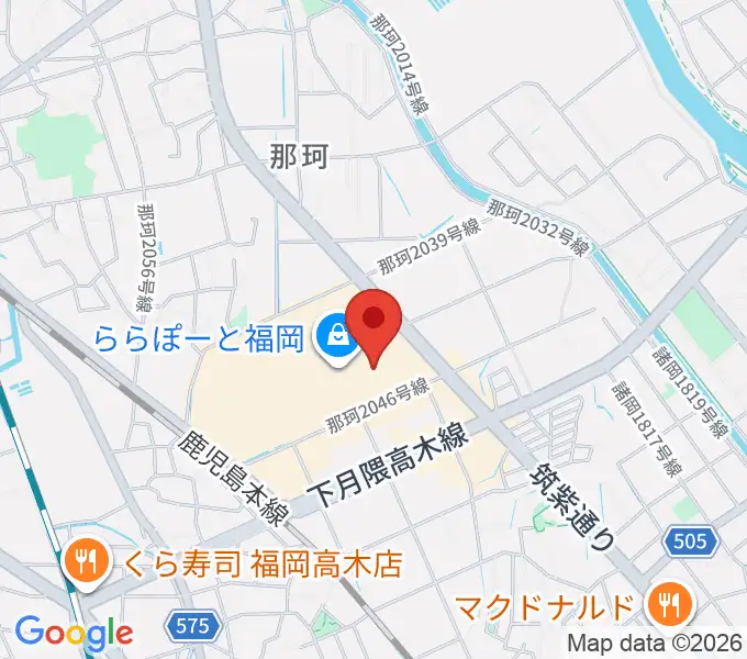 TOHOシネマズららぽーと福岡の地図