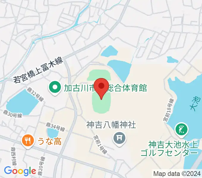 加古川運動公園陸上競技場の地図