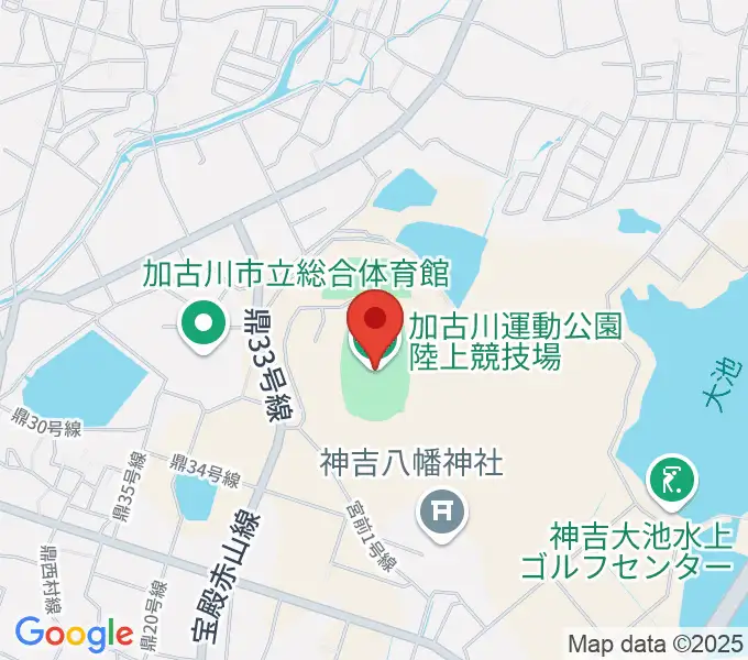 加古川運動公園陸上競技場の地図