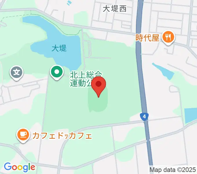 サンディスクスタジアムきたかみの地図