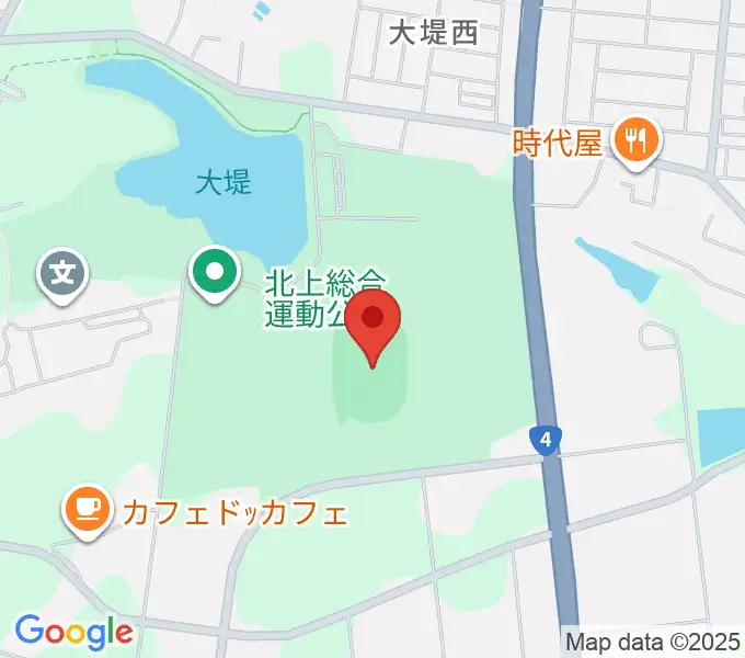 サンディスクスタジアムきたかみの地図