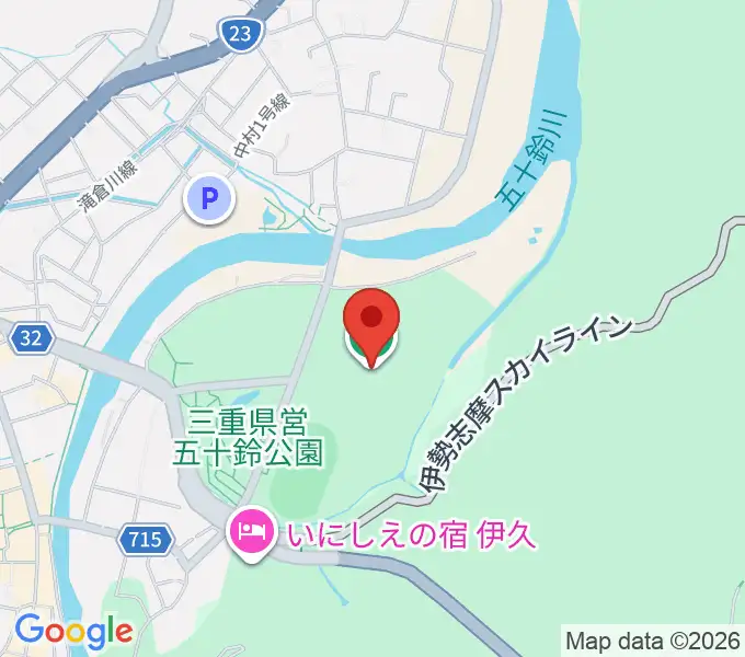 三重交通Gスポーツの杜伊勢陸上競技場の地図