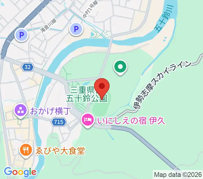 三重交通Gスポーツの杜伊勢第二陸上競技場の地図