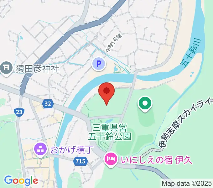 三重交通Gスポーツの杜伊勢体育館の地図