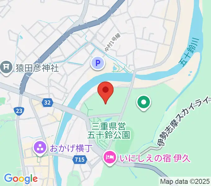 三重交通Gスポーツの杜伊勢体育館の地図