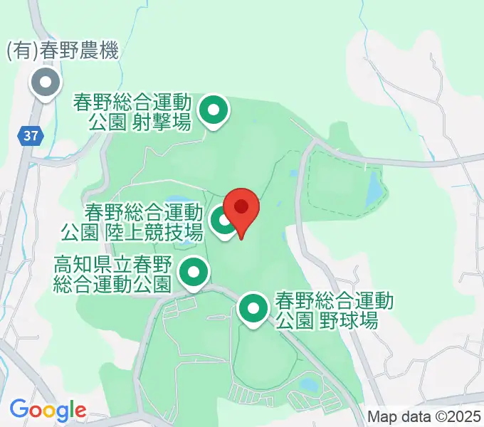 春野総合運動公園陸上競技場の地図