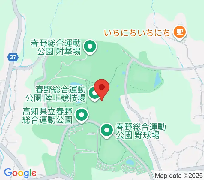 春野総合運動公園陸上競技場の地図