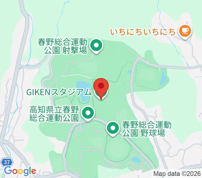 GIKENスタジアムの地図