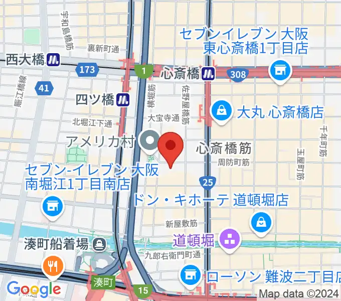 スタジオマックス アメ村店の地図