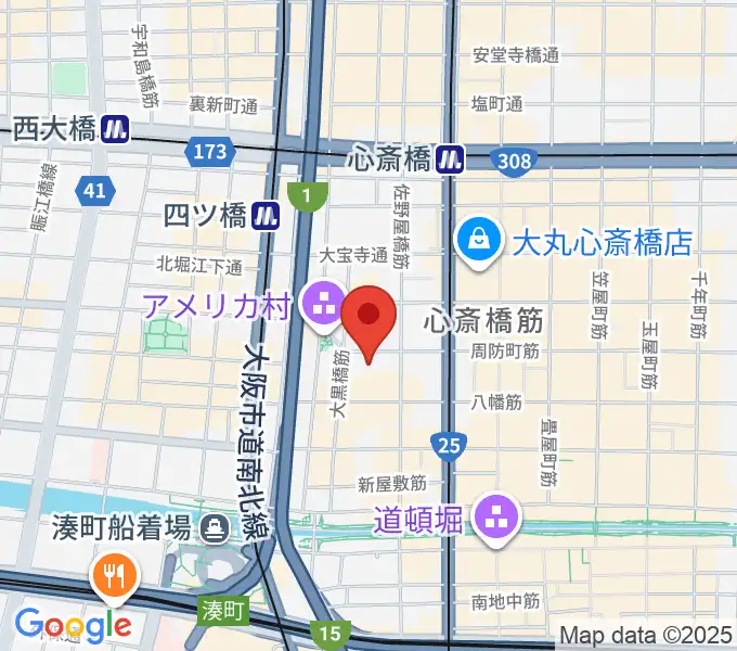 スタジオマックス アメ村店の地図