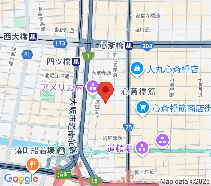 スタジオマックス アメ村店の地図