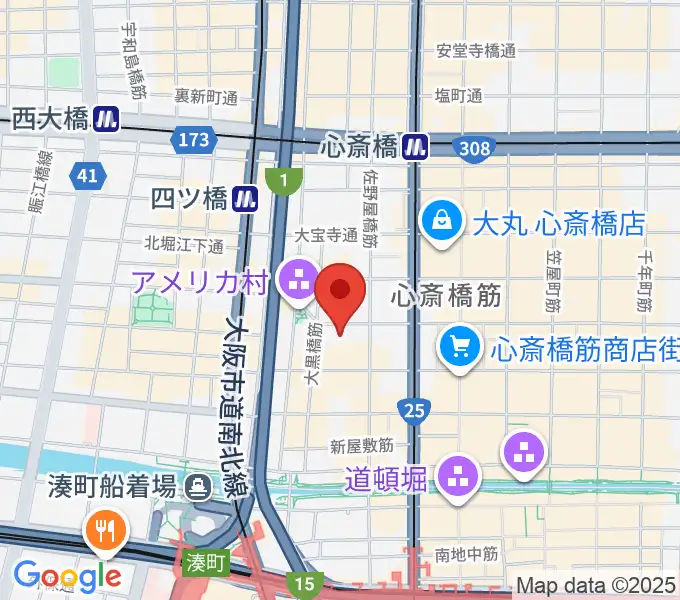 スタジオマックス アメ村店の地図