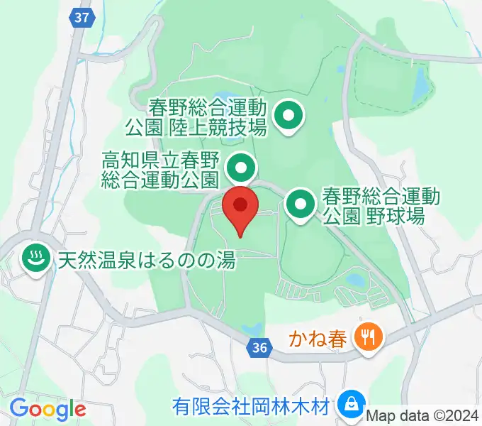 春野総合運動公園補助競技場の地図