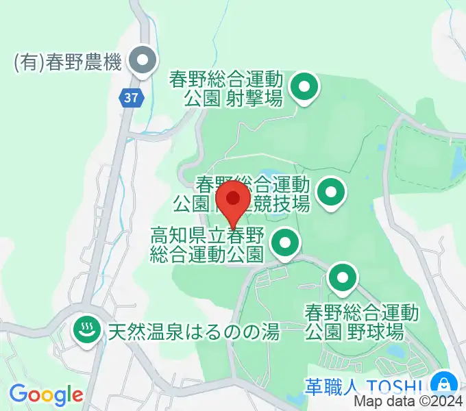 春野総合運動公園球技場の地図