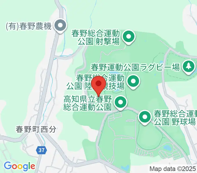 春野総合運動公園球技場の地図