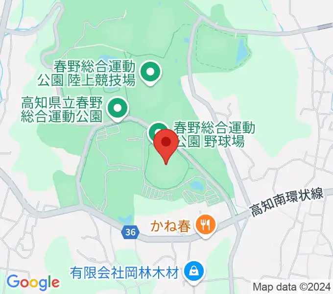 春野総合運動公園野球場の地図