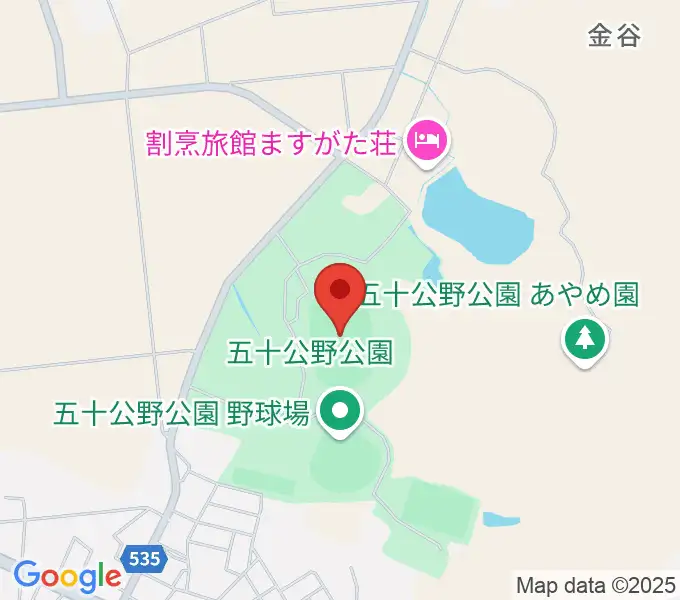 五十公野公園陸上競技場の地図