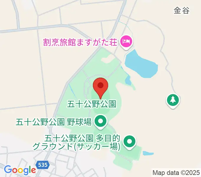 五十公野公園陸上競技場の地図