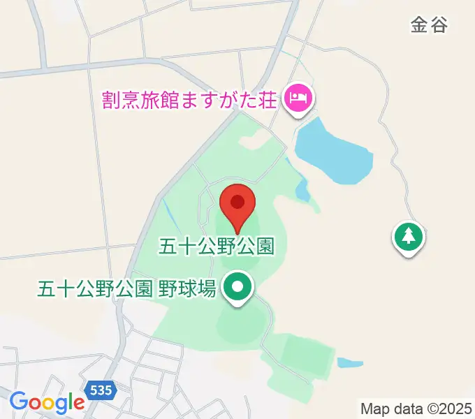 五十公野公園陸上競技場の地図
