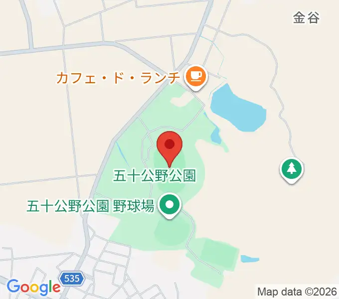 五十公野公園陸上競技場の地図