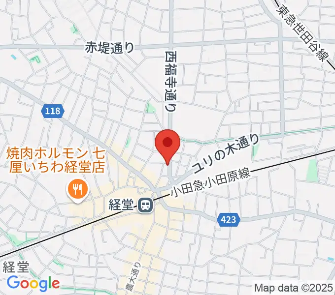 タッドポウルスタジオ経堂の地図