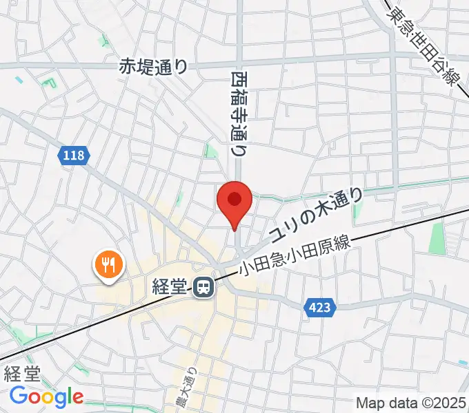 タッドポウルスタジオ経堂の地図