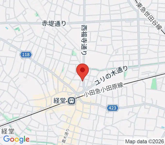タッドポウルスタジオ経堂の地図